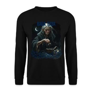 Baba Yoaga Slavic Folklore Mythology Creature - Unisex Sweatshirt - black - Front - Alina (178cm) & Michal (187cm)