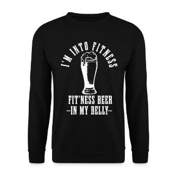Craft Beer Brewmaster Hops Gift - Unisex Sweatshirt - black - Front - Alina (178cm) & Michal (187cm)