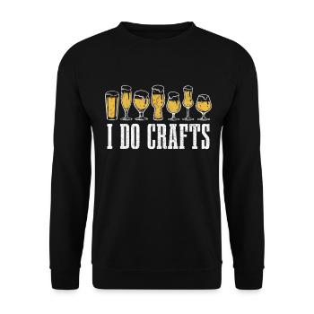 Bière artisanale maître brasseur houblon cadeau - Sweat-shirt Unisexe - noir - Devant - Alina (178cm) & Michal (187cm)