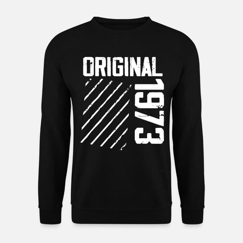 Original 1973 51e Anniversaire Cadeau Retro - Sweat-shirt Unisexe - noir