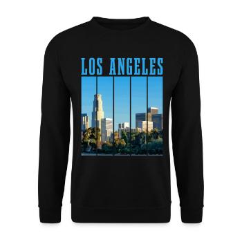Los Angeles, Californie, Los Angeles - Sweat-shirt Unisexe - noir - Devant - Alina (178cm) & Michal (187cm)