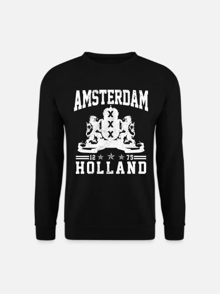 Amsterdam Netherlands Holland Souvenir - Unisex Sweatshirt - black
