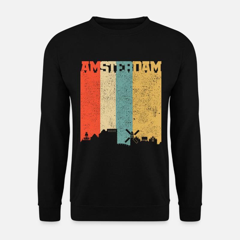 Amsterdam Netherlands Holland Souvenir - Unisex Sweatshirt - black