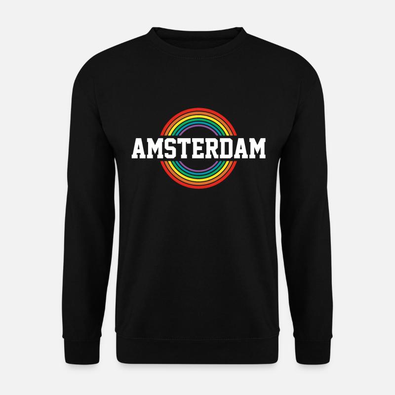 Amsterdam Pride Pays-Bas LGBTQ - Sweat-shirt Unisexe - noir