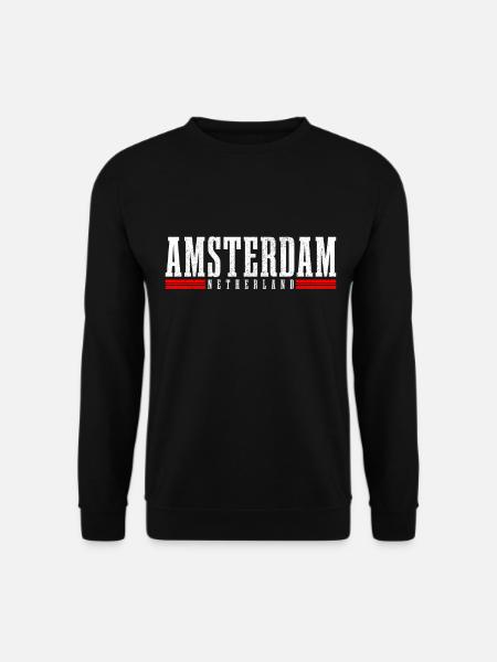 Amsterdam Netherlands Holland Souvenir - Unisex Sweatshirt - black