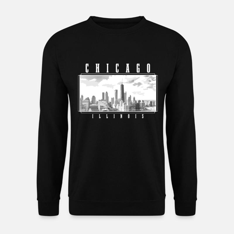 Chicago, Illinois - Unisex Pullover - Schwarz