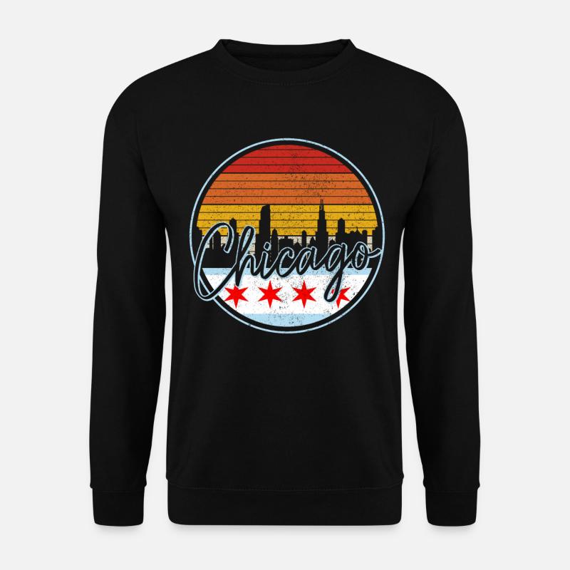 Chicago, Illinois - Unisex Pullover - Schwarz