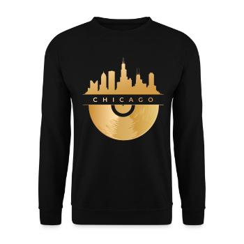 Chicago House Music, Illinois - Unisex Sweatshirt - black - Front - Alina (178cm) & Michal (187cm)