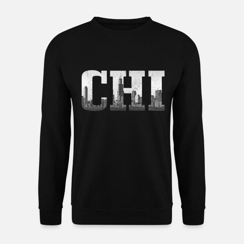 Chicago, Illinois - Unisex Pullover - Schwarz