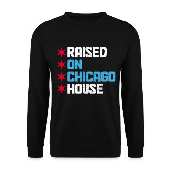 Chicago House Music, Illinois - Unisex Sweatshirt - black - Front - Alina (178cm) & Michal (187cm)