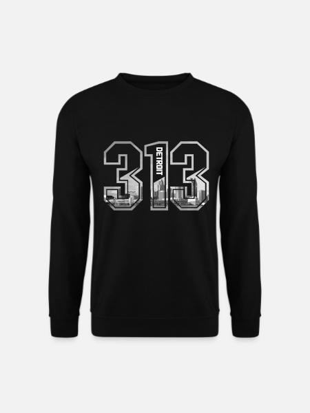 Detroit Michigan Motor City USA Souvenir - Unisex Pullover - Schwarz