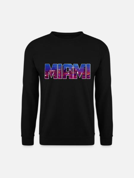 Miami Skyline, Florida, USA - Unisex Sweatshirt - black
