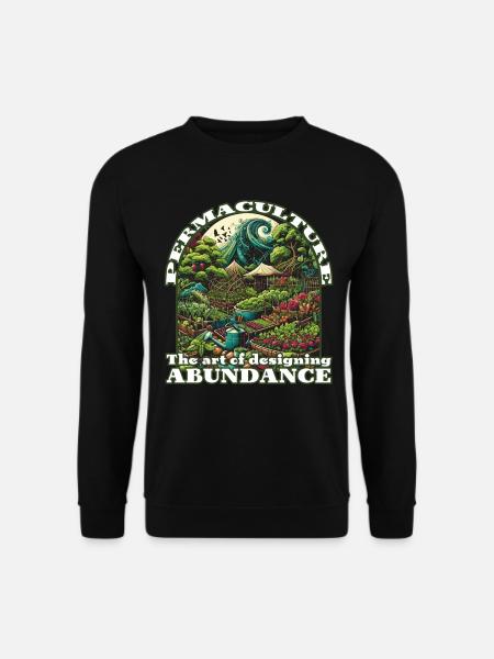 Permakultur Garten Essen Wald Design - Unisex Pullover - Schwarz