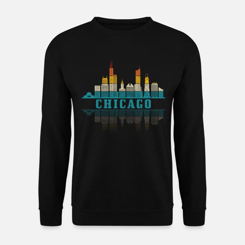 Chicago Illinois Souvenir Gift - Unisex Sweatshirt - black
