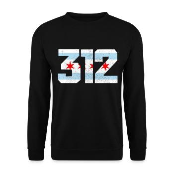Chicago Illinois Souvenir Gift - Unisex Sweatshirt - black - Front - Alina (178cm) & Michal (187cm)