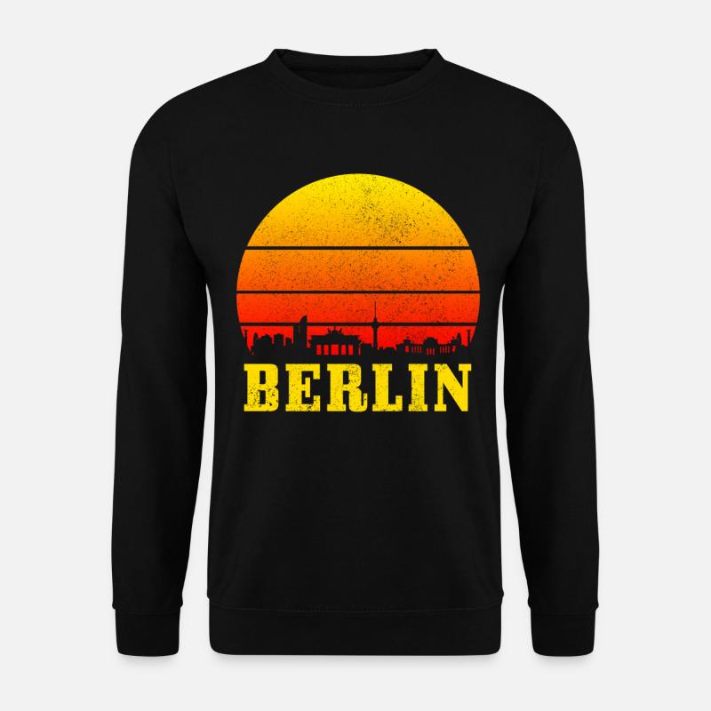 Berlin Skyline Deutschland - Unisex Pullover - Schwarz