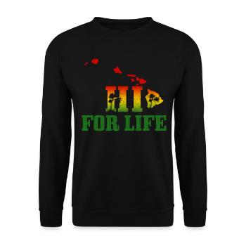 Hawaï Aloha Souvenir hawaïen - Sweat-shirt Unisexe - noir - Devant - Alina (178cm) & Michal (187cm)