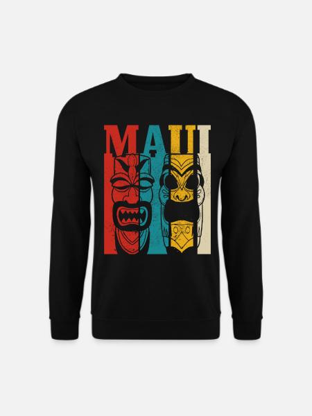 Maui Hawaii Aloha Hawaiianisch Souvenir - Unisex Pullover - Schwarz