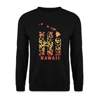 Hawaï Aloha Souvenir hawaïen - Sweat-shirt Unisexe - noir - Devant - Alina (178cm) & Michal (187cm)