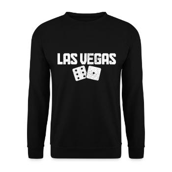 Las Vegas Nevada Souvenir Geschenk - Unisex Pullover - Schwarz - Vorne - Alina (178cm) & Michal (187cm)