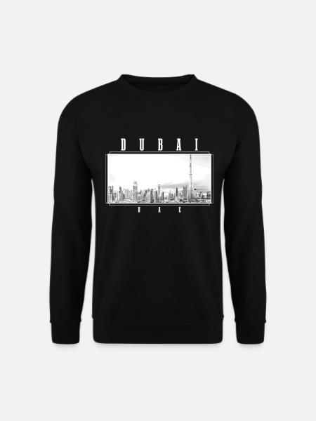 Dubai Skyline UAE Souvenir - Unisex Sweatshirt - black