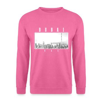 Dubai Skyline UAE Souvenir - Unisex Sweatshirt - pink - Front