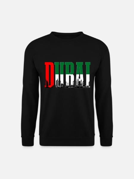 Dubai Skyline UAE Souvenir - Unisex Sweatshirt - black
