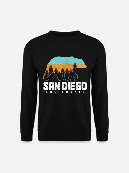 San Diego Kalifornien Vintage Souvenir - Unisex Pullover - Schwarz