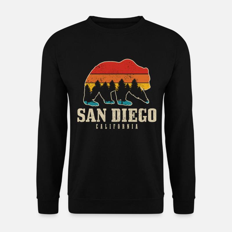 San Diego Kalifornien Bär Souvenir - Unisex Pullover - Schwarz