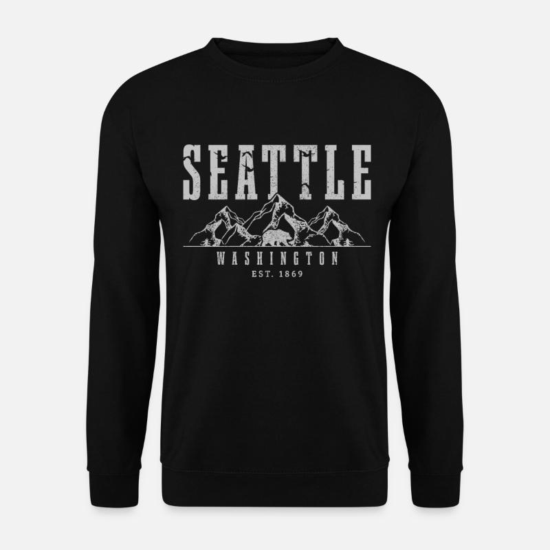 Seattle Washington Souvenir Gift - Unisex Sweatshirt - black