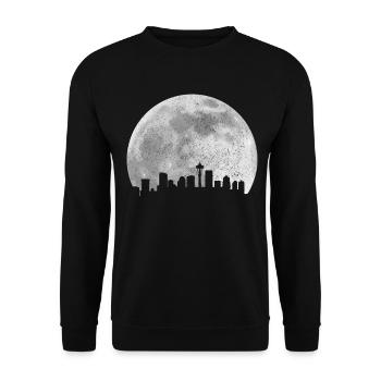 Seattle Washington Souvenir Geschenk - Unisex Pullover - Schwarz - Vorne - Alina (178cm) & Michal (187cm)