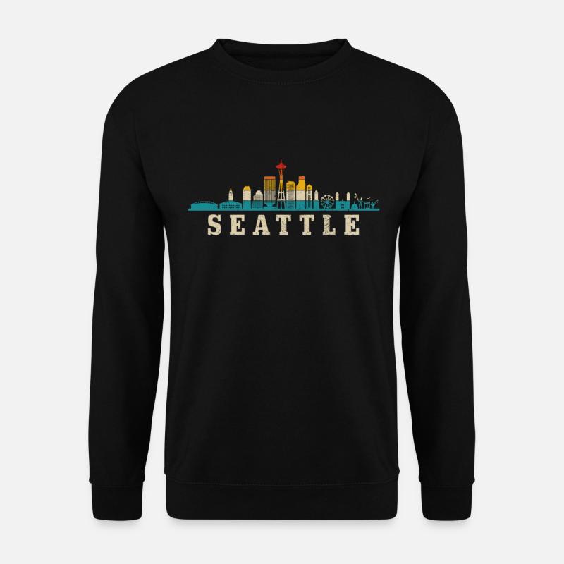 Seattle Washington Souvenir Gift - Unisex Sweatshirt - black