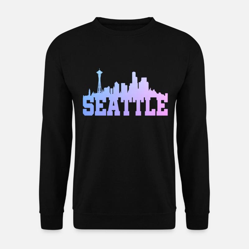Seattle Washington Souvenir Gift - Unisex Sweatshirt - black
