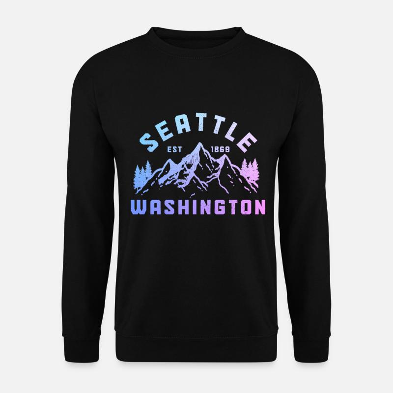 Seattle Washington Souvenir Gift - Unisex Sweatshirt - black