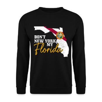 Floride Souvenir États-Unis Amérique - Sweat-shirt Unisexe - noir - Devant - Alina (178cm) & Michal (187cm)