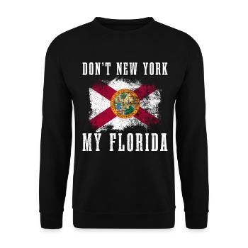 Floride Souvenir États-Unis Amérique - Sweat-shirt Unisexe - noir - Devant - Alina (178cm) & Michal (187cm)