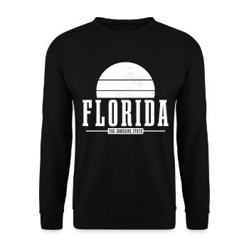 Floride Souvenir États-Unis Amérique - Sweat-shirt Unisexe - noir - Devant - Alina (178cm) & Michal (187cm)