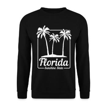 Floride Souvenir États-Unis Amérique - Sweat-shirt Unisexe - noir - Devant - Alina (178cm) & Michal (187cm)