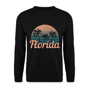 Floride Souvenir États-Unis Amérique - Sweat-shirt Unisexe - noir - Devant - Alina (178cm) & Michal (187cm)