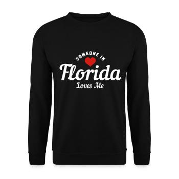 Floride Souvenir États-Unis Amérique - Sweat-shirt Unisexe - noir - Devant - Alina (178cm) & Michal (187cm)