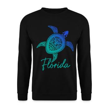 Floride Souvenir États-Unis Amérique - Sweat-shirt Unisexe - noir - Devant - Alina (178cm) & Michal (187cm)