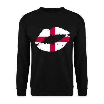 Drapeau de l’Angleterre Royaume-Uni Souvenir cadeau - Sweat-shirt Unisexe - noir - Devant - Alina (178cm) & Michal (187cm)