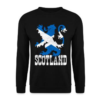 Ecosse drapeau écossais UK Vintage - Sweat-shirt Unisexe - noir - Devant - Alina (178cm) & Michal (187cm)
