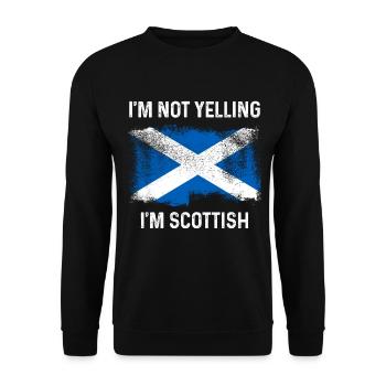 Ecosse drapeau écossais UK Vintage - Sweat-shirt Unisexe - noir - Devant - Alina (178cm) & Michal (187cm)