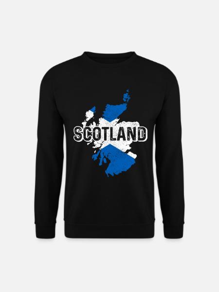 Schottland Schottische Flagge UK Vintage - Unisex Pullover - Schwarz