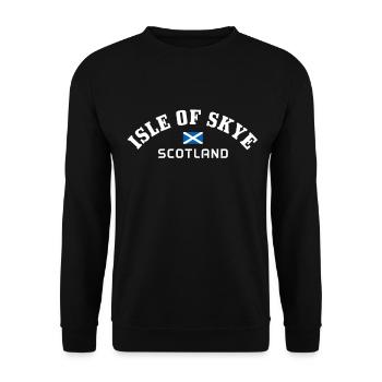 Île de Skye Drapeau de l’Écosse - Sweat-shirt Unisexe - noir - Devant - Alina (178cm) & Michal (187cm)