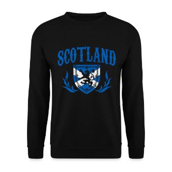 Ecosse drapeau écossais UK Vintage - Sweat-shirt Unisexe - noir - Devant - Alina (178cm) & Michal (187cm)