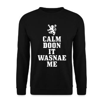 Ecosse drapeau écossais UK Vintage - Sweat-shirt Unisexe - noir - Devant - Alina (178cm) & Michal (187cm)