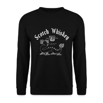 Scotch Whisky Schottland Schottisch - Unisex Pullover - Schwarz - Vorne - Alina (178cm) & Michal (187cm)