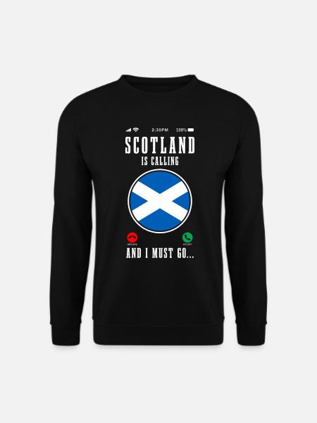Scotland Scottish Flag UK Vintage - Unisex Sweatshirt - black